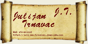 Julijan Trnavac vizit kartica